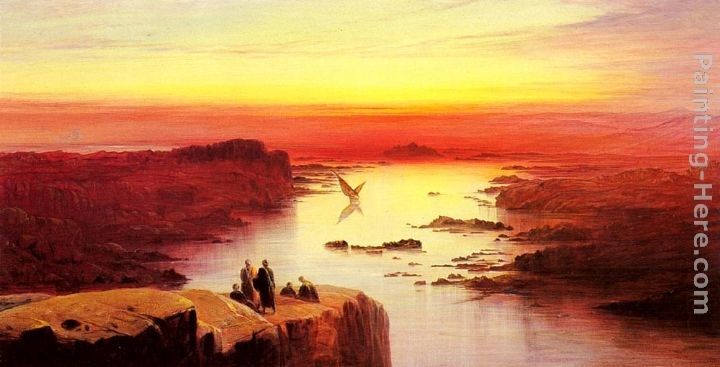 Edward Lear A View Of The Nile Above Aswan